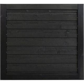 Frøslev FT Systemhegn, 120 x 111 cm låge sortmalet klink