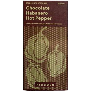 Piccolo Seeds Habanero Chocolate Hot Pepper Chili - Frø