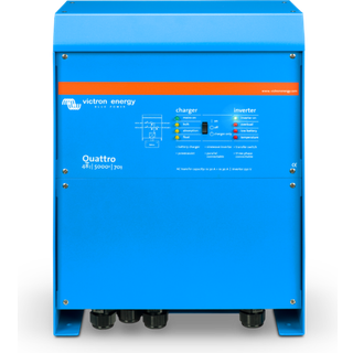 Inverter / vekselretter med oplader Victron Quattro, ren sinuskurve, 12 V - 230 V, 4000 W (5000 VA)