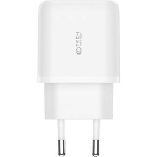 Tech-Protect 20W Vægoplader m. 1 x USB-C & 1 x USB-A - Hvid