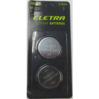 Eletra batterier Lithium CR2025 2 pak ➞ På lager - klar til levering og afhentning
