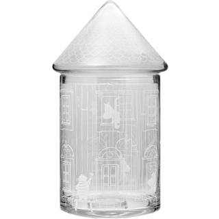 Muurla Moominhouse glaskrukke med låg 30,5 cm Klar