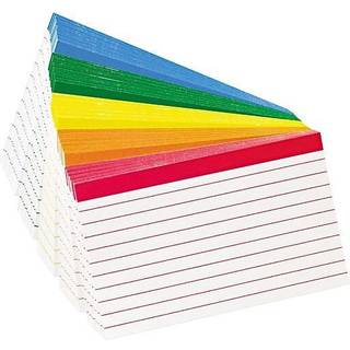 Farvekodet bjælke Destiled indekskort 3 x 5 Assorterede farver 100/pakke