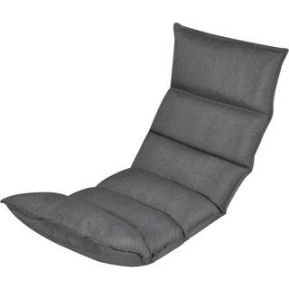 foldbar loungemadras til gulv stof grå