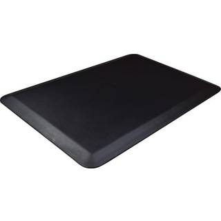 Deflecto Anti-Fatigue Mat Standing Floor Mat Rectangle Beveled Edge 18 """" X 24 """" Black (AFP1824)