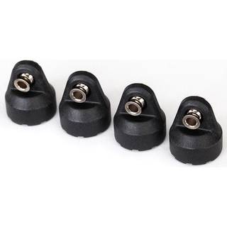 Traxxas 8361 Shock Caps with Hollow Balls Black (4)