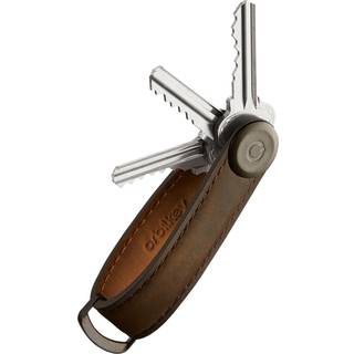 Orbitkey 2.0 nøglering i skind (CRAZY HORSE BROWN)