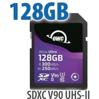 OWC SDXC Atlas S Ultra 128GB V90 R300 W250