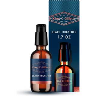 King C. Gillette Beard Thickener - Vitamin B-kompleks og koffein, 1,7 oz, Synligt tykkere skæg, Blødgør og forfrisker