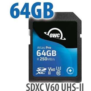OWC SDXC Atlas Pro 64GB V60 R250 W130