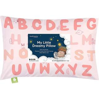 Toddler pude med pillowcase - 13x18 min lille drømmende pude organisk bomuld småbørn puder til sovende børn pude rejse puder mini pude børnehave