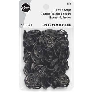 Dritz sy p? snaps sort 48 s?t fastg?relsesst?rrelse 4 48ct