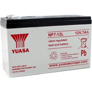 NP7-12L Yuasa Blybatteri - 12V 7Ah (6,3mm)