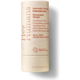 Hey Humans Naturally Derived Deodorant Rosewater Ginger 2 oz. (Pakke med 1)
