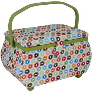 Dritz Sy Basket Circle 12.75x7.75 Multicolor Retro
