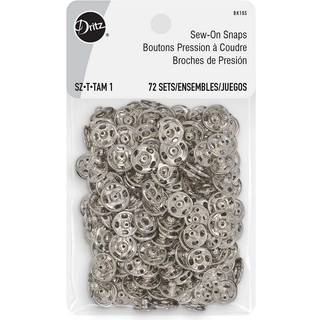 Dritz sy p? snaps nikkel 72 s?t fastg?relsesst?rrelse 1 72ct
