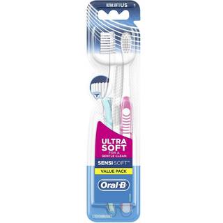 Oral-B Sensi-Soft Ultra Soft Manuelle Tandbørster, 2 stk. - Skånsom, effektiv rengøring af tænder og tandkød