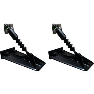 Selvjusterende / automatisk trimplanssæt til påhængsmotor &amp; indenbordsmotor Smart Tabs, 9.5 x 10" (24 x 25 cm), til både 12 - 16 fod (3.7 - 4.9 m), rustfrit stål, med trimplan + gasfjedre
