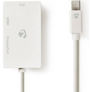 Nedis Mini Displayport Kabel, Rund - Hvid