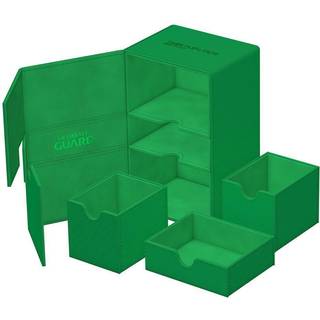 Ultimate Guard Twin Flip`n`Tray 160+ XenoSkin Monocolor Green