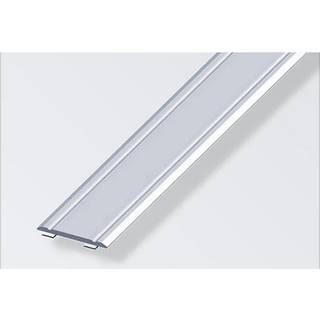 Alfer tæppeovergang, 30 x 2 mm,  alueloxeret, selvklæbende, flad profil - 1 meter