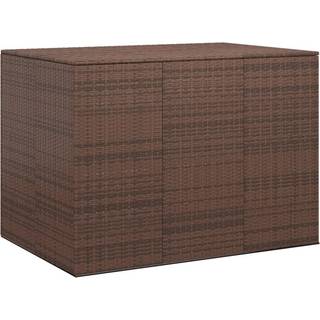 hyndeboks 145x100x103 cm polyrattan brun