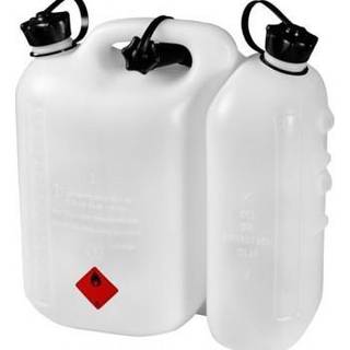 Benzindunk Hitachi 714822 hvid (5l) + Tank til olie Hitachi (3l)