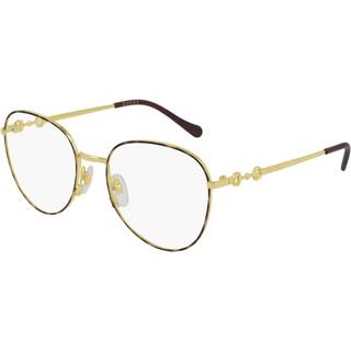 Gucci Kvinde GG0880O 001 Optiske stel Metal Guld Oversize