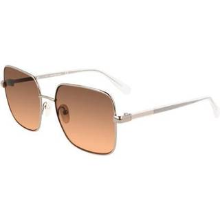 Calvin Klein Kvinde CKJ21220S 016 Solbriller Metal Rutenio Dark Brun Firkantet Skygge