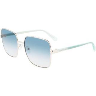 Calvin Klein Kvinde CKJ21220S 040 Solbriller Metal Sølv Blå Firkantet Skygge