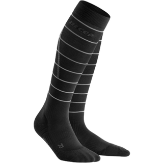CEP Reflective Compression Socks Women - Black, Silver, Size II - black