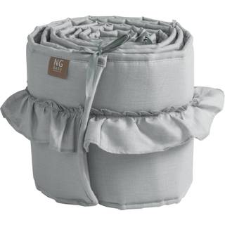 NG Baby Stødfanger Vugge Linned Med Flæse Natural One Size      Unisex