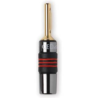 QED Airloc Metal bananstik | for krimpmontering | 1 par | PRIS-MATCH