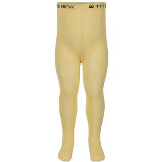 The New Siblings - Addi Cable Tights Strømpebukser - Lemonade - 68/74