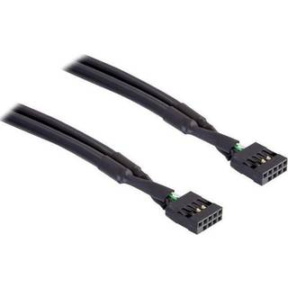 Delock USB 2.0 pin header hun 2,54 mm 10-bens til pin header hun 2,54 mm 10-bens