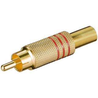 Phono RCA han stik (Ø 7,0 mm.), rød | PRIS-MATCH
