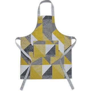Catherine Lansfield Catherine Lansfield Yellow Larsson Geo 100% Cotton Apron