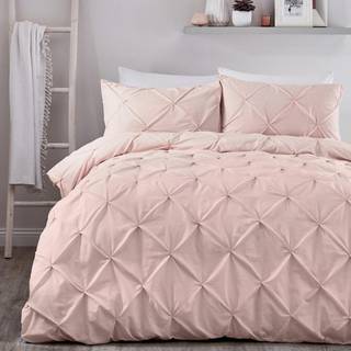 Serene Serene Pink Lara Duvet Cover And Pillowcase Set