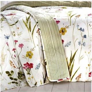 Dreams & Drapes Dreams & Drapes White Spring Glade Floral Quilted Bedspread