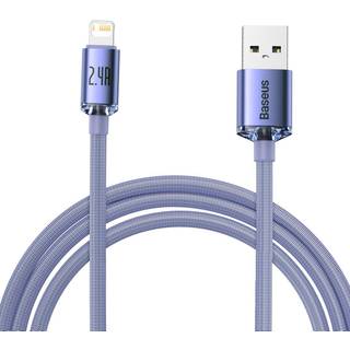 Baseus Crystal Shine cable USB to Lightning 2.4A 2m (purple)