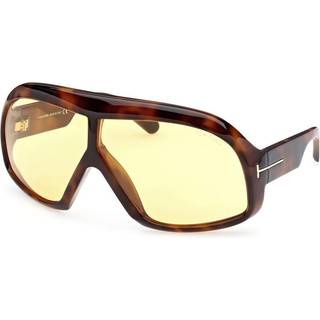 TOM FORD Unisex FT0965 Cassius 52E Solbriller Plast Havana Brun Pilot Normal