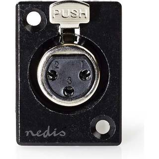 XLR hun fatning | Sort | PRIS-MATCH