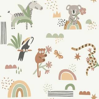 Albany Wallpaper Abstract Animals 13351