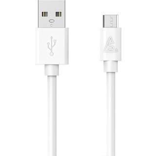 Smartline USB-A til Micro USB Kabel 1 m. - Hvid