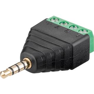 Terminal Block 4-pin til 3.5 mm male (4-pin, stereo)