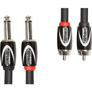 Roland Adapter Kabel 2 x RCA Phono Han til 2 x 6,3mm Jack Mono - 1,5 meter
