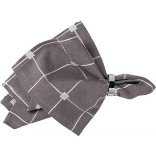 Broste Copenhagen Tila stofserviet 45x45 cm Decadent cocolate/Offwhite