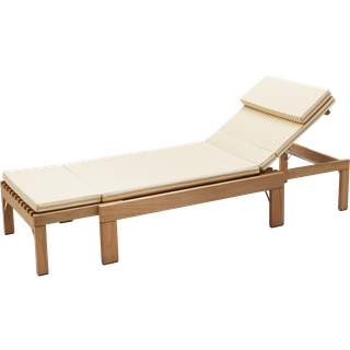 Skagerak riviera hynde til solvogn hvid/gul stribet 221x66x5cm