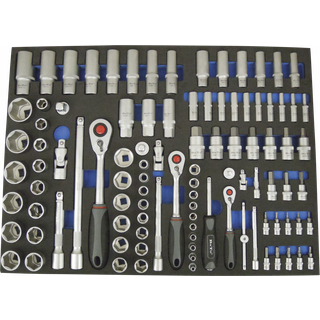 BATO Topnøglesæt tommer 1/4"+3/8"+1/2" EVA 1/1. (8929)