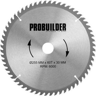 Rundsavsklinge Ø255 x 30 mm - 60T - Probuilder
